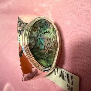 Robert Lee Morris Silver and Green Bracelet